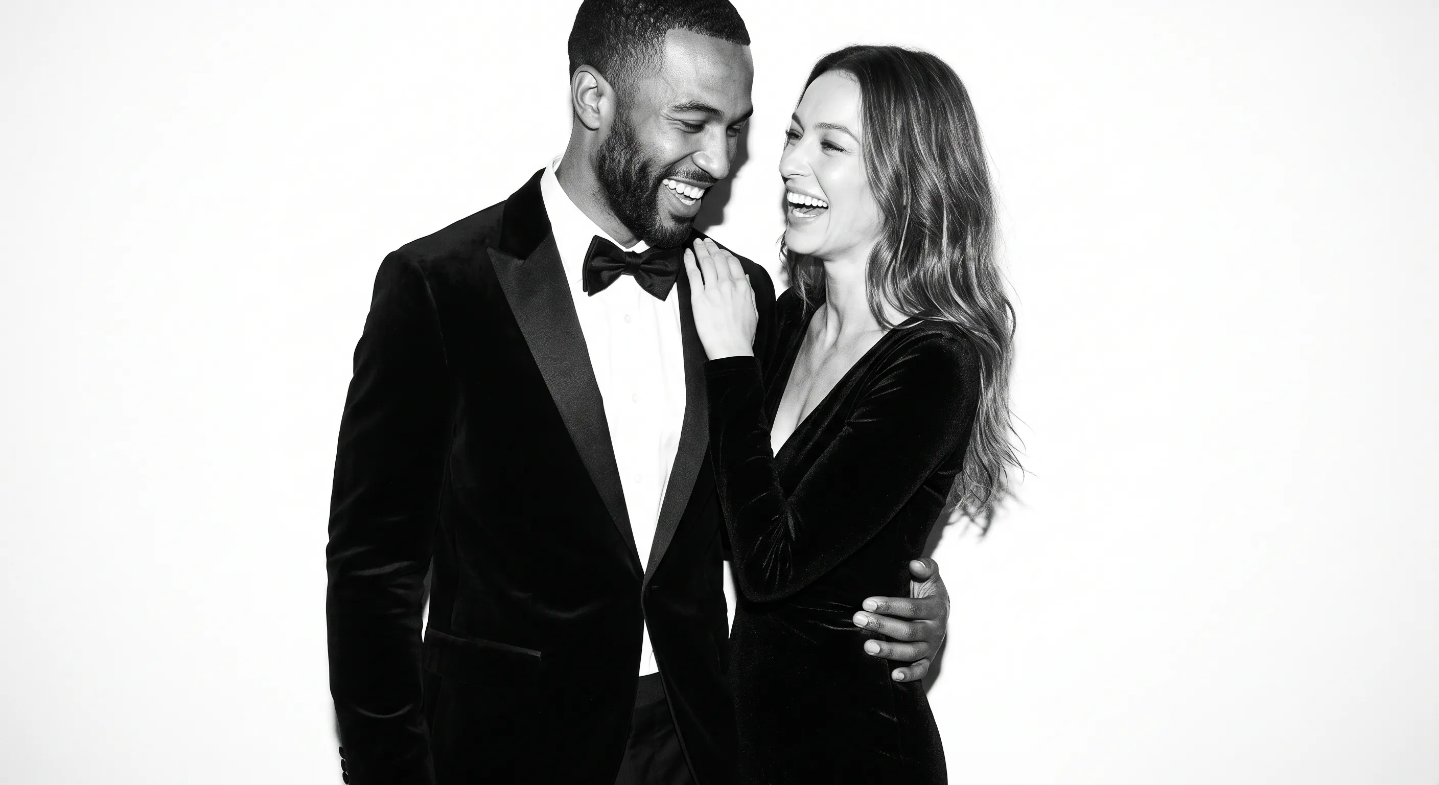 Animation Social Glam Booth - portrait glamour noir et blanc
