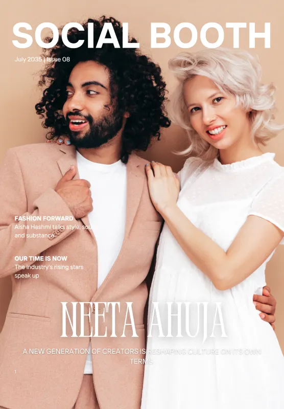 Animation Photobooth Social Magazine Cover